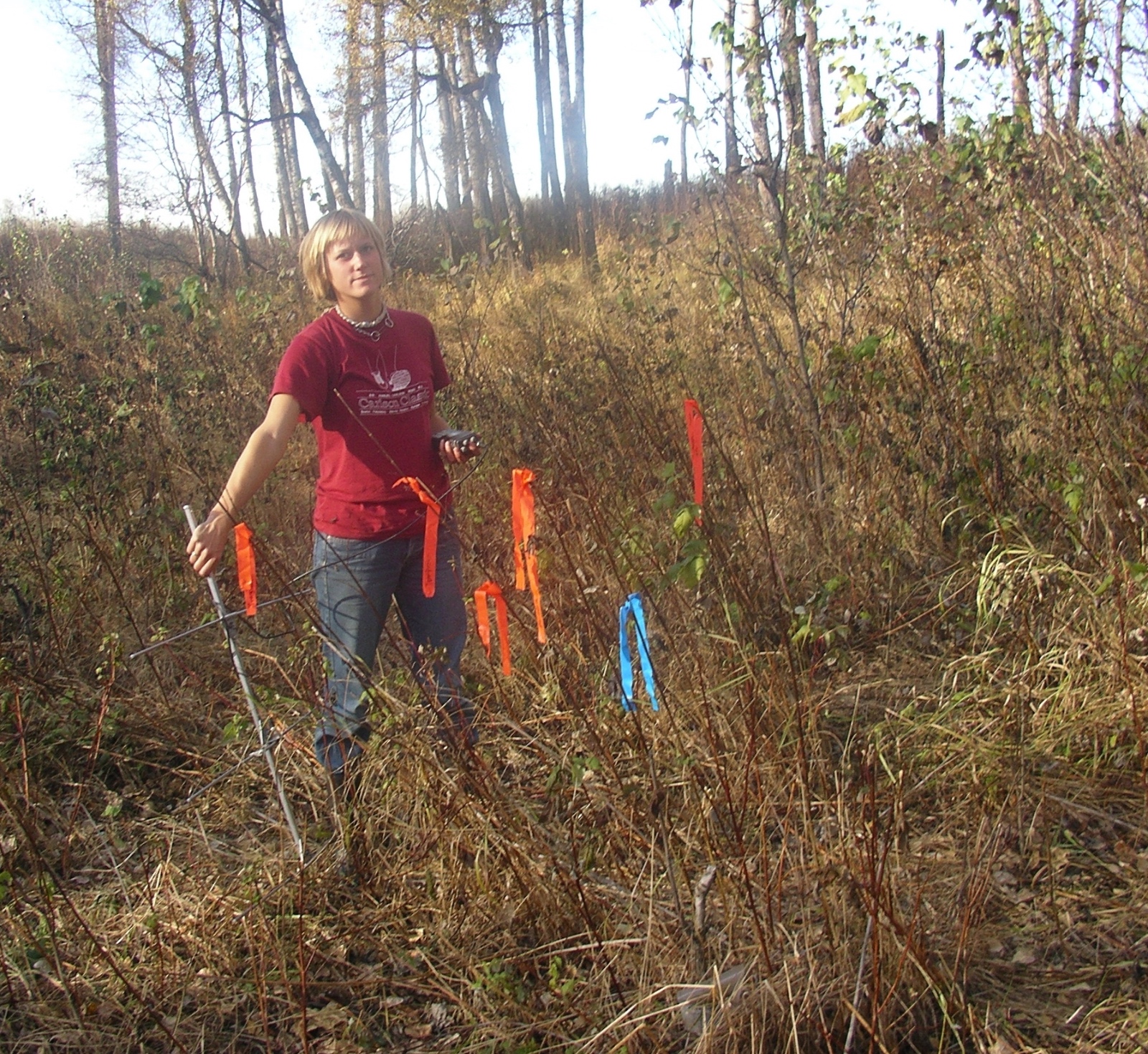 Carol at the park crevasse system hibernacula